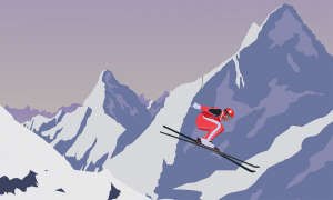 mountain skier