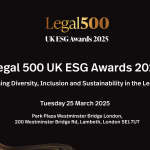 Legal 500 UK ESG Awards 2025 – nominations now open